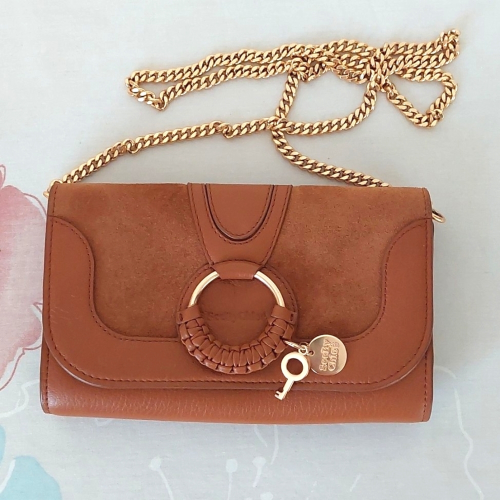 See By Chloe Mini Brown Leather Crossbody Bag